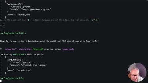 Amazon Q Cli with Powertools MCP!