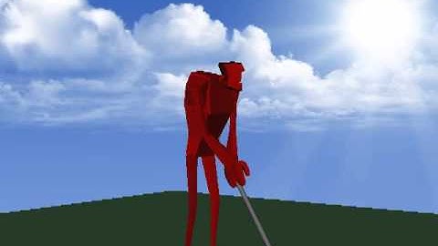 3D Animation: Golf Swing Scene