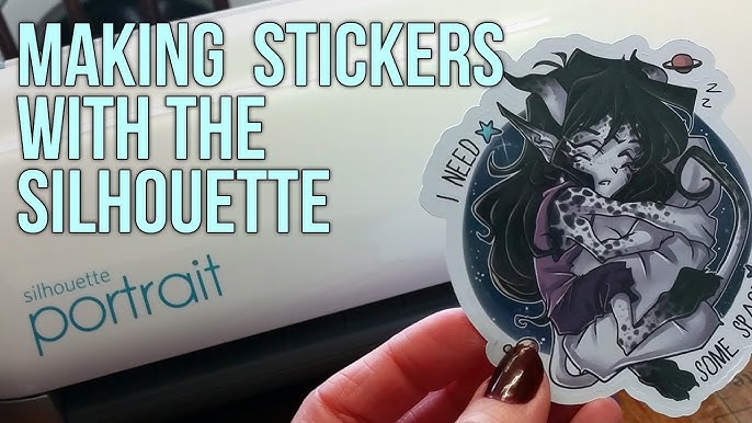 How to use a Silhouette Portrait 3 to cut stickers! 