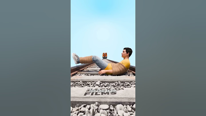 How to survive tied to train Tracks😱