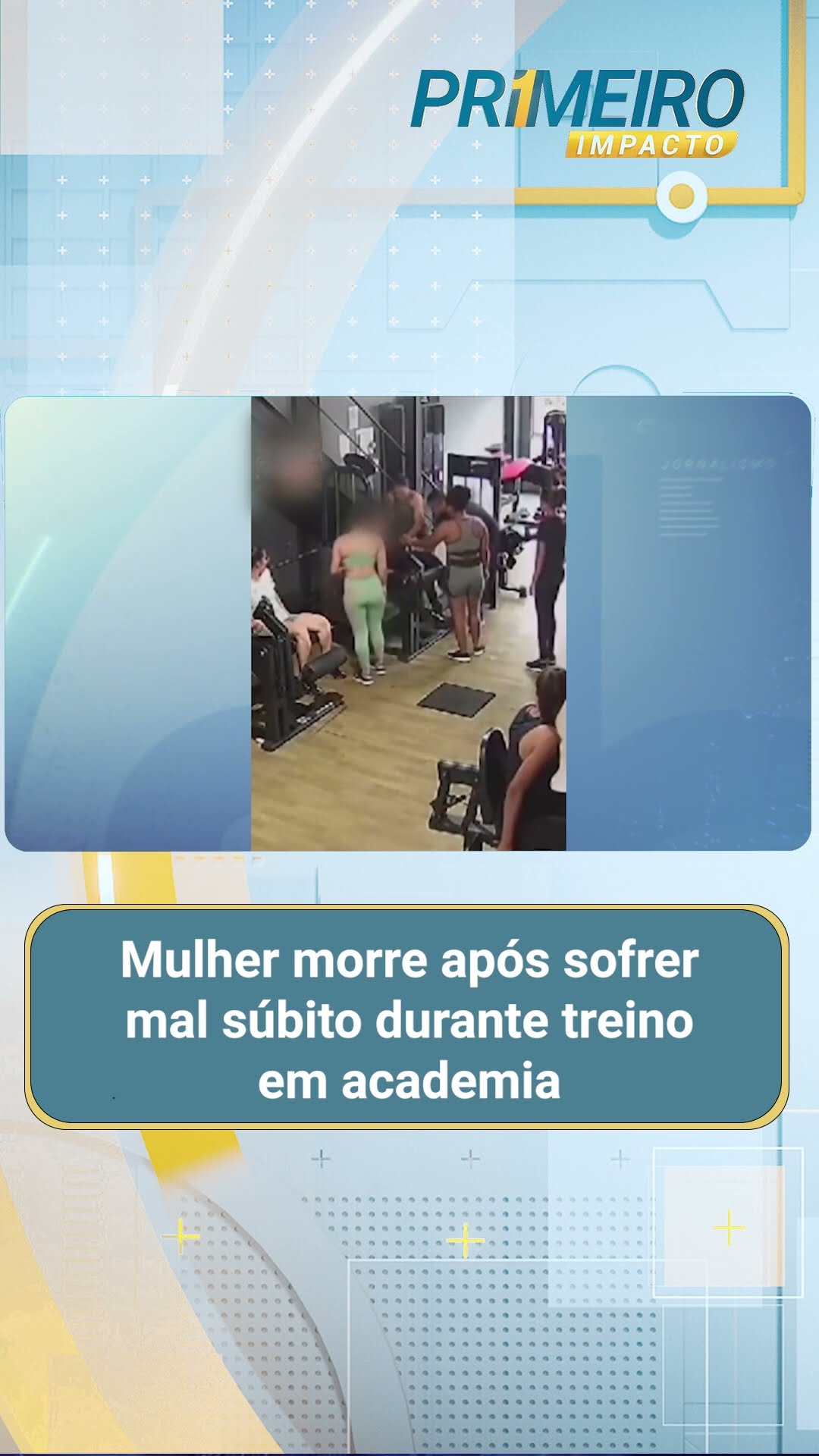 Mulher morre após sofrer mal súbito durante treino em academia