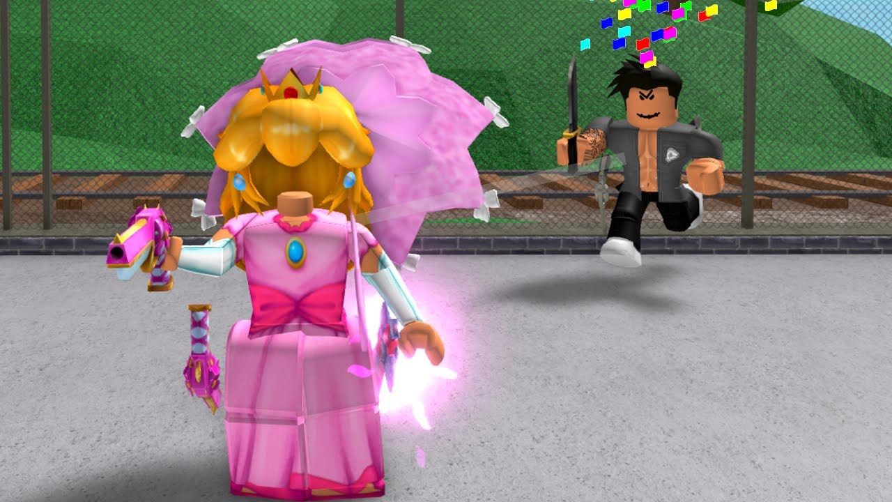 I Became PRINCESS PEACH in Roblox Murder Mystery 2! - YouTube