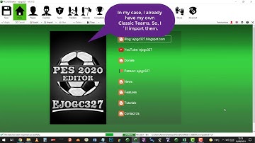 PesEditor Tutorial - Creating Classic Teams
