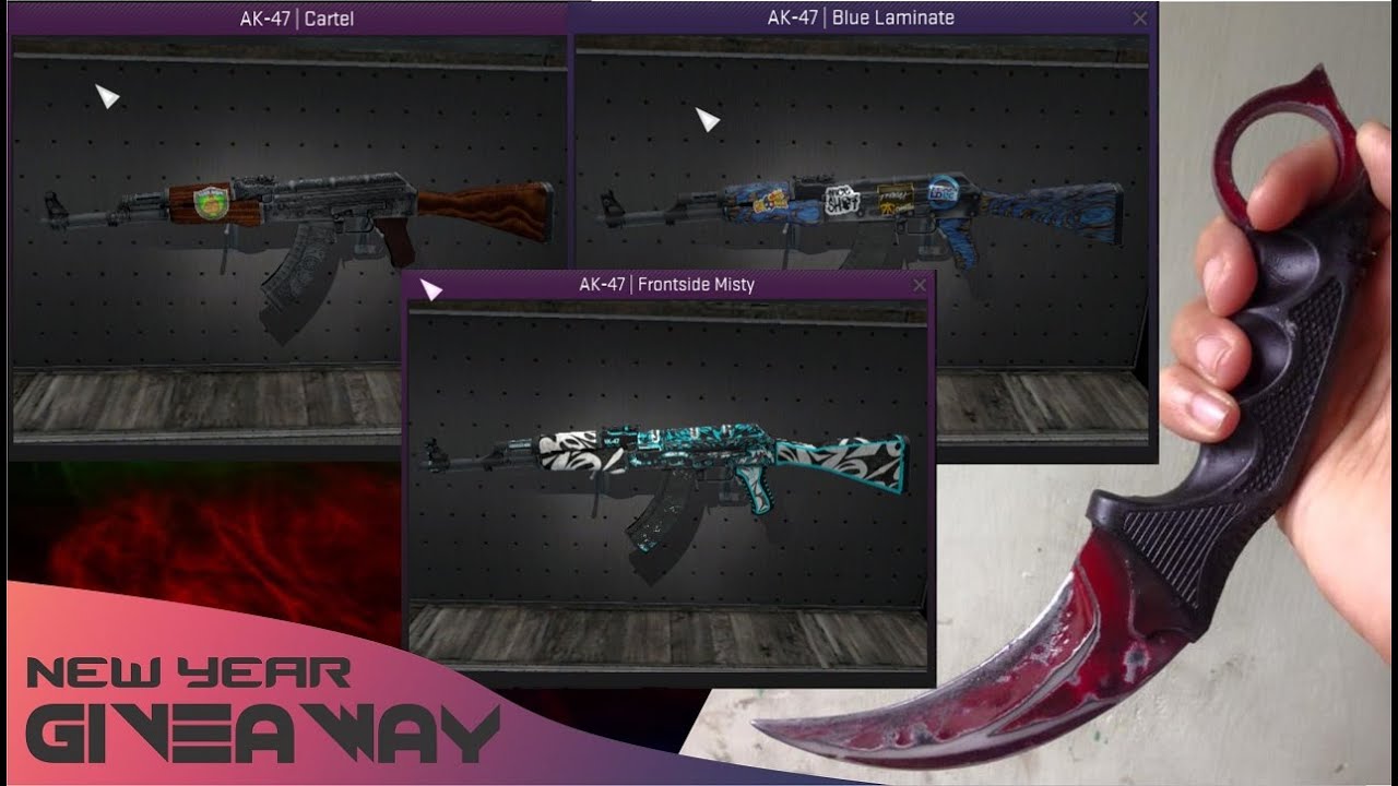 CS:GO New Year GIVEAWAY - 3 AK-47 Skins + Replica Karambit Dopler BS ...