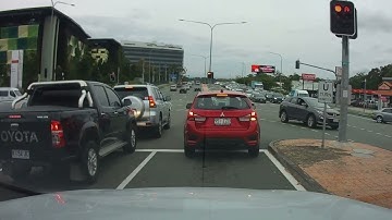 Selfish driver blocks intersection Dash Cam and regrets it instantly