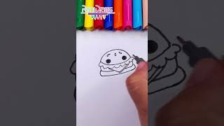 Cómo Dibujar Una Hamburguesa Kawaii - Dibujos En Segundos