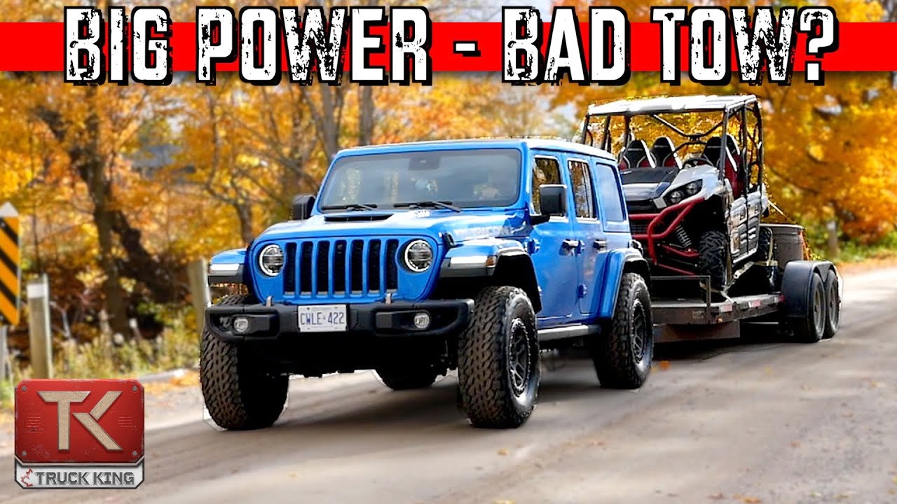 How Does the Jeep Wrangler 392 Tow When it's FULLY Loaded? We Hookup a  Trailer and Find Out - YouTube