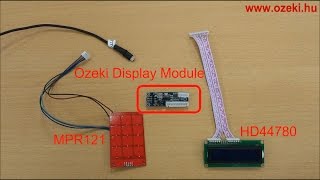 How to display keypad inputs on a HD44780 using an Ozeki Display Module