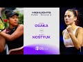 Naomi osaka vs marta kostyuk  2024 rome round 2  wta match highlights