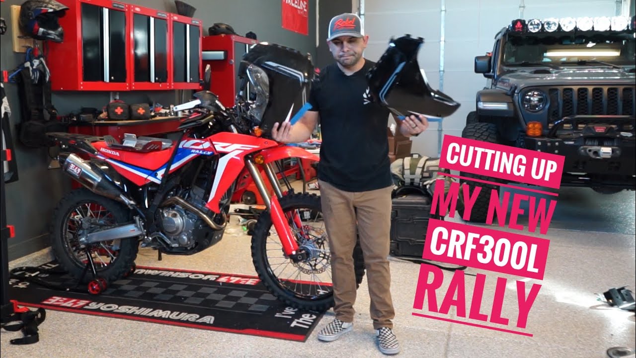 Разрезаю защиту двигателя для нового Honda CRF300L Rally и SRCMOTO