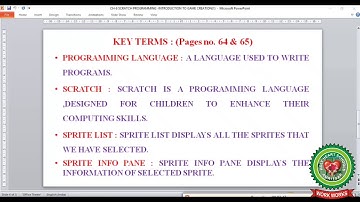 Scratch programming  introduction to game creation|Video 1|Class 6|Computer|Holy Heart Schools