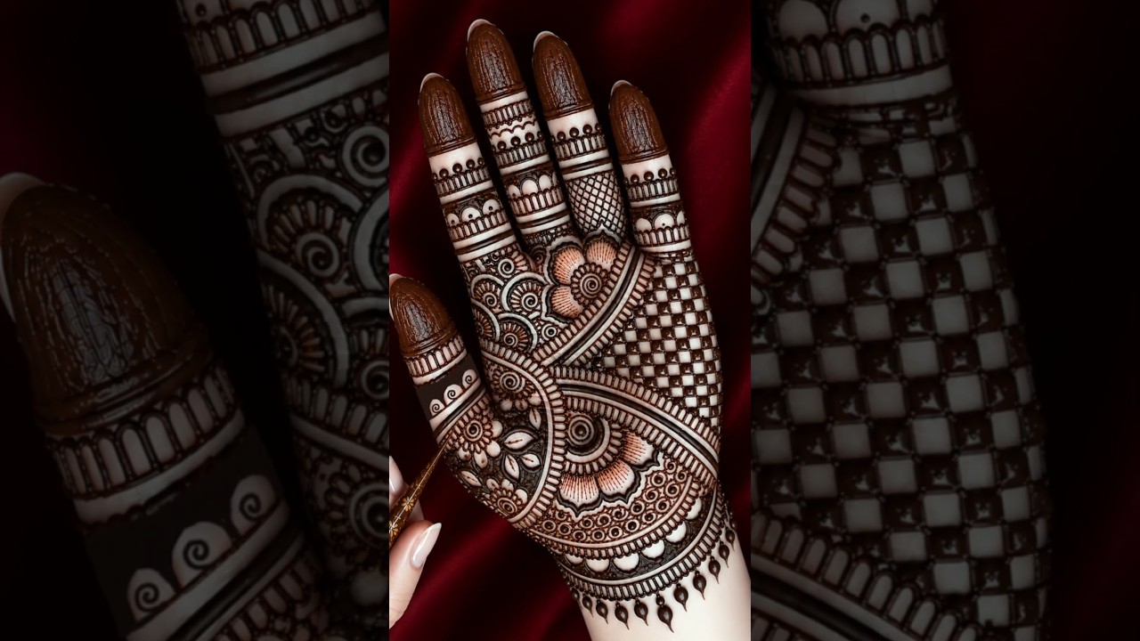 Easy beautiful mehndi design | simple stylish mehndi | mehndi designs#shorts #short #shortvideo