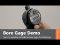 Bore gage use  mitutoyo america demo   bore gauge measurement