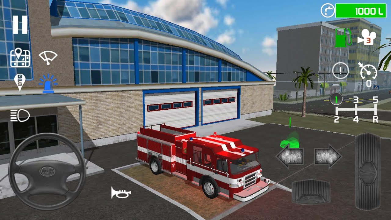 Fire Engine Driving Simulation Training Fire engine driving simulator - YouTube
