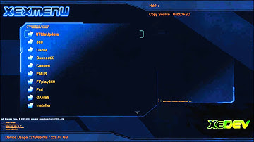 Xbox 360 FSD FreeStyle Dash update from USB flesh.