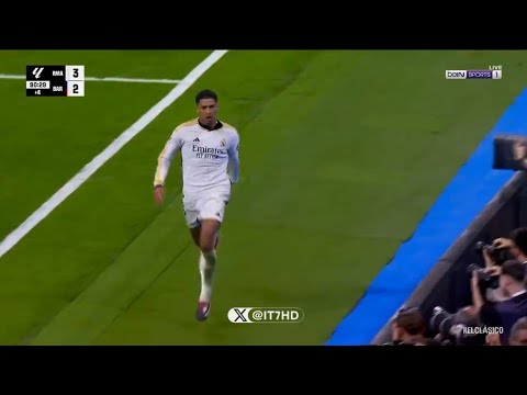 Gol de Jude Bellingham , Real Madrid vs Barcelona (3-2) Todos los goles y resumen ampliado