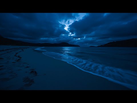 Deep Sleeping 10 Hours – Night Ocean White Noise with Smooth Waves for Full-Night Relaxation