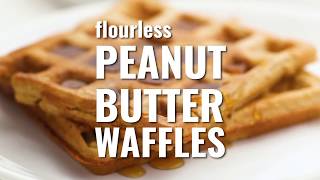 Flourless Peanut Butter Waffles Recipe