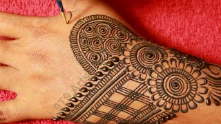 Stylish & Simple Mehndi design for Hands||Easy Arabic Mehndi Design||New Mehndi design for Hand 2020