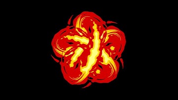 Cartoon Fire Element 5 - Royalty Free Overlays and Green Screen Effects