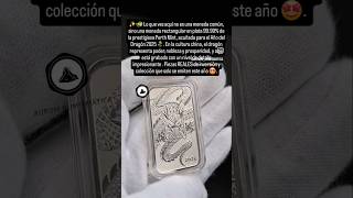 ✨🐲 Lo que ves aquí no es una moneda común, sino una moneda rectangular para el Año del Dragón 2025