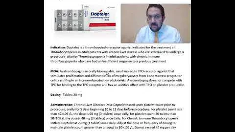 Doptelet (Avatrombopag)- Thrombocytopenia in adult