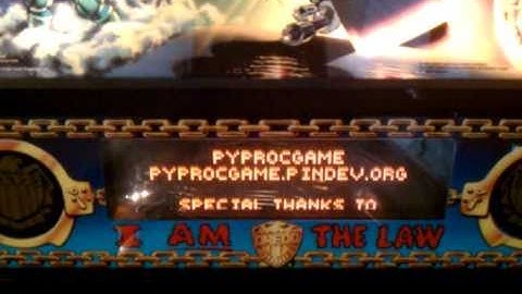 JD pinball on P-ROC - DMD intro