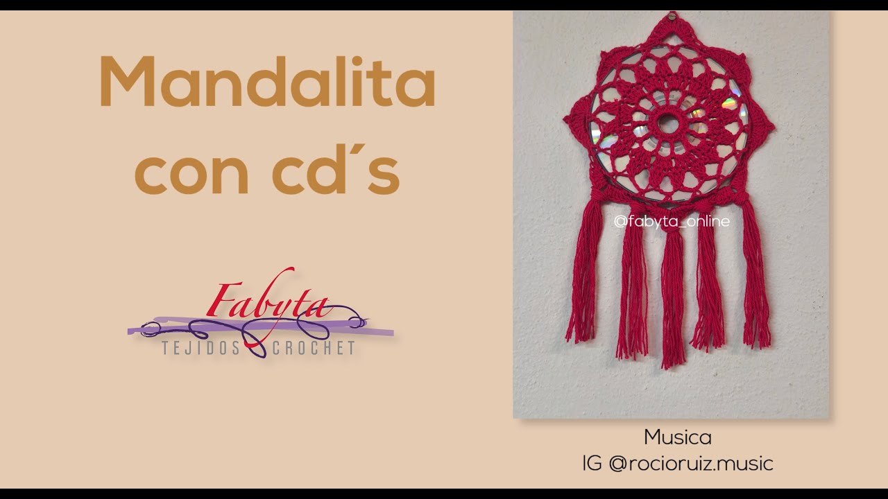 Mandalita con cd, para decorar tu hogar
