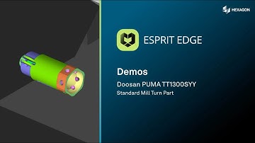 Programming a Standard Mill Turn part in ESPRIT EDGE