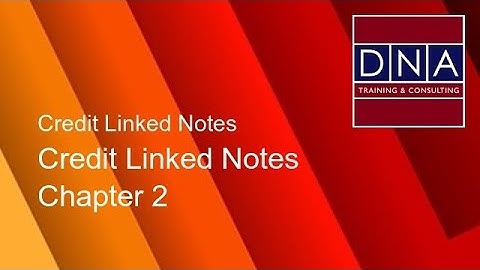 Credit Linked Notes - Chapter 2 - Demo
