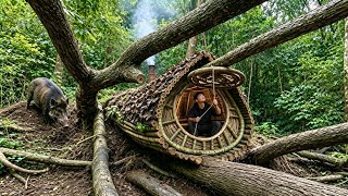3 DAYS Solo Survival in the Rainforest | Building a Warm and Cozy Shelter | Bushcraft