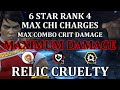 Maximum damage  max chi charges  relic  6 star rank 4 shang chi