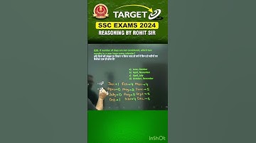 CALENDAR TRICKS | REASONING BY ROHIT SIR | #shorts #ssc #ssccgl #sscchsl #reasoning #radianmensa
