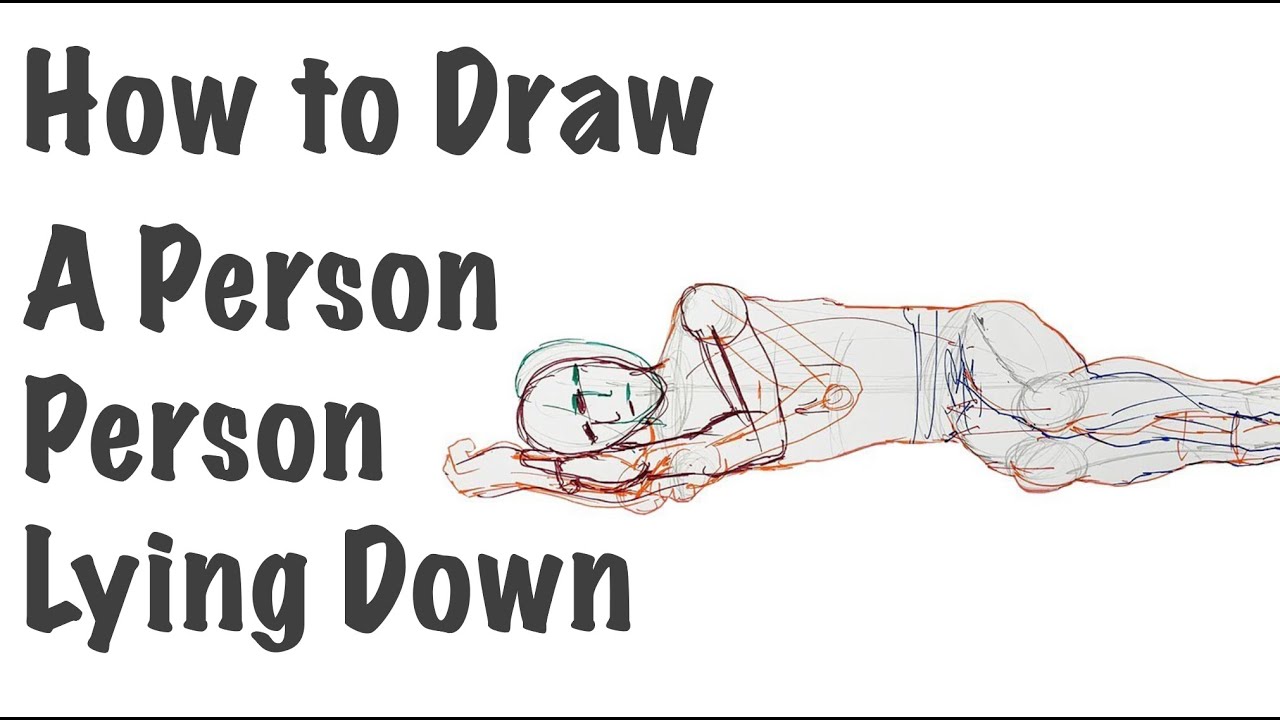 How to Draw a Person Lying Down - YouTube