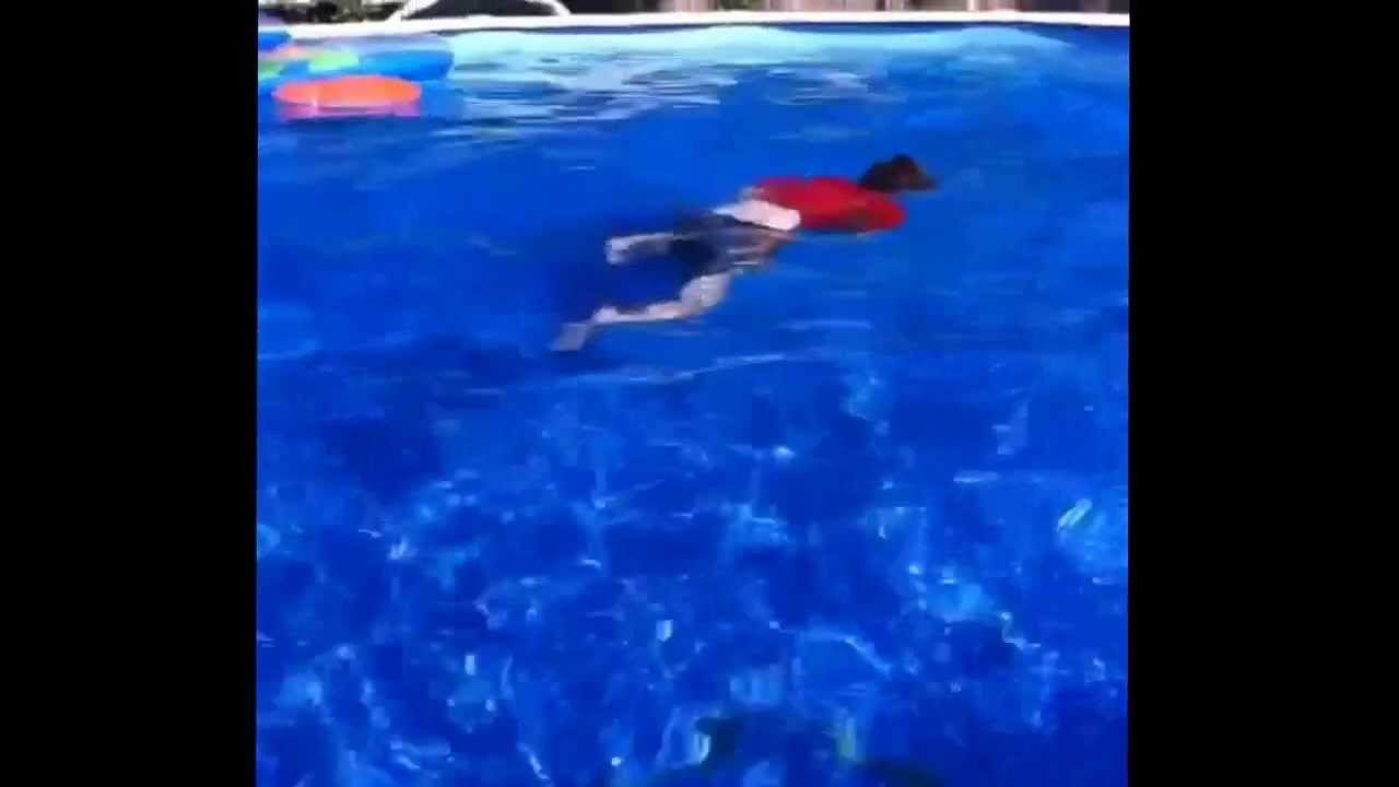 James swimming - YouTube