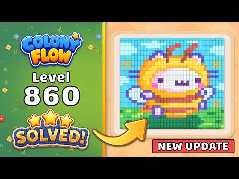 【Colony Flow!】レベル860攻略｜盤面管理と連結キューブの解体手順