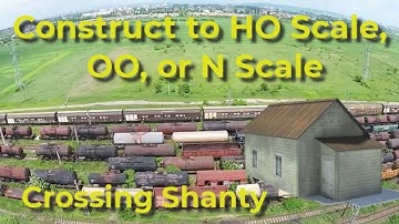 Model Railroad Paper Models - How To Build A Railway Crossing Shanty💥