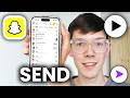 How To Send Camera Roll Video As Snap On Snapchat - Full Guide