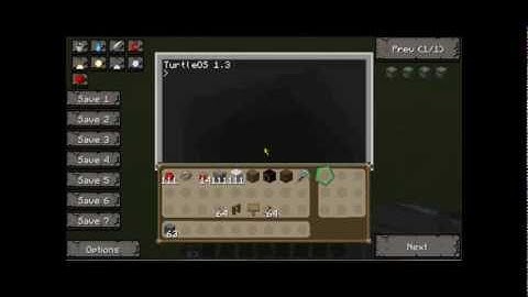 Minecraft- ComputerCraft Mining Turtle- Dem Moves