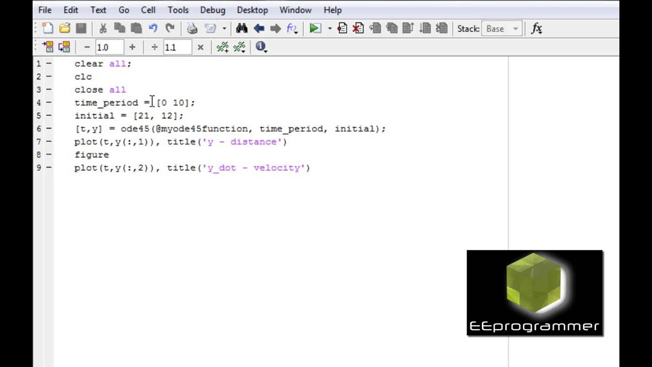 matlab-tutorial-solving-first-1st-order-differential-equation-using-ode45-youtube