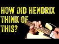 A very strange hendrix v chord lick from red house