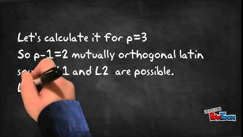Orthogonal latin squares