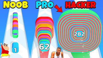 NOOB vs PRO vs HACKER in SMASH RUNNER with SHINCHAN and CHOP and AMAAN-T | FRANKLIN x GTA 5