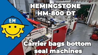 HEMINGSTONE HM 800 DT | Carrier bags bottom seal machines