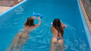 👀 DIA DE DANÇA BRINCADEIRA E DIVERSÃO NA PISCINA