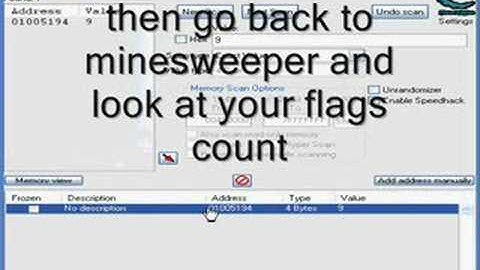 how to cheat minesweeper