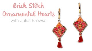 Brick Stitch Tutorial - Ornamental Hearts