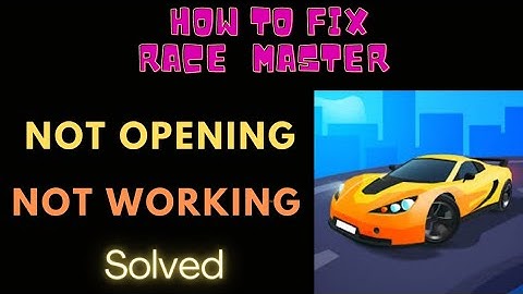 #racemaster HOW TO FIX NOT OPENING & NOT WORKING PROBLEM IN RACE MASTER 🏎️🏎️ | FING 24 😌🆒