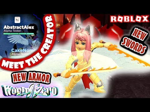 Volcano Raids World Zero Abstractalex New Swords New Armor Roblox Silent Edge Phoenix Plate Youtube - abstractalex roblox