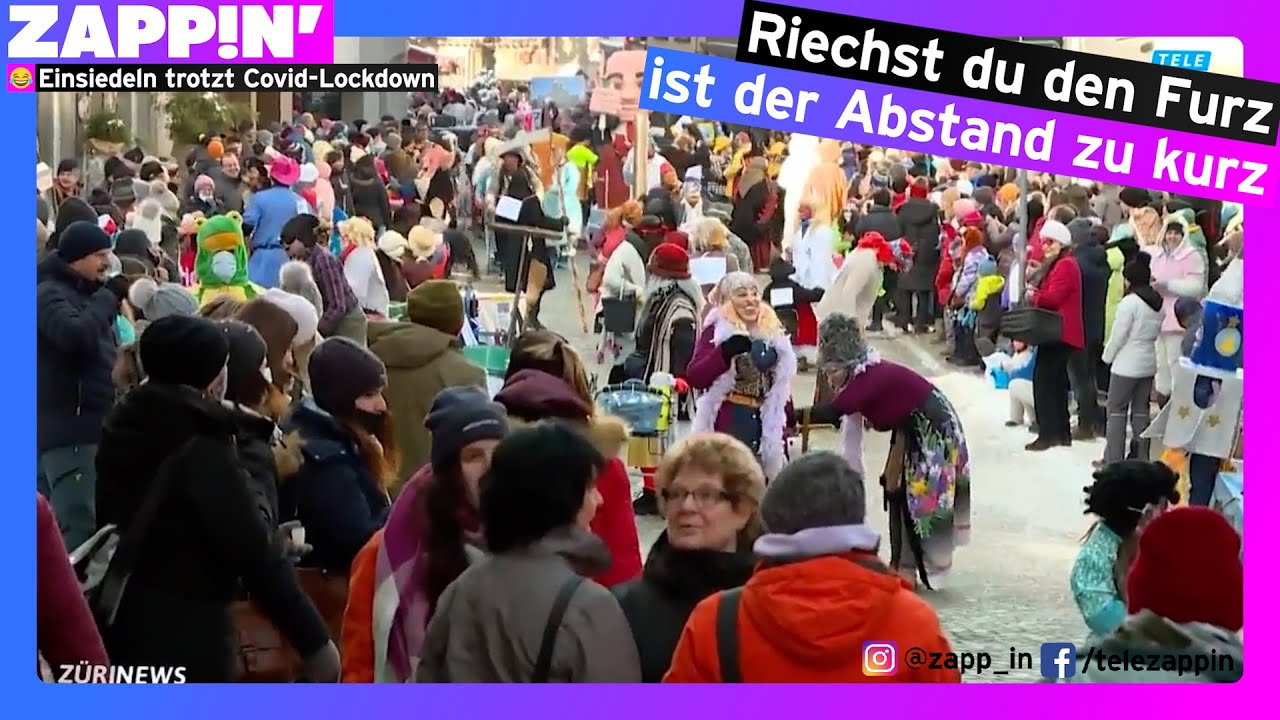 Schwyzer Fasnächtler fordern UNLOCK! - by @ZappinTV